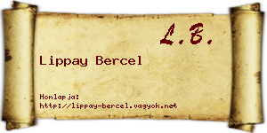 Lippay Bercel névjegykártya