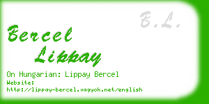bercel lippay business card